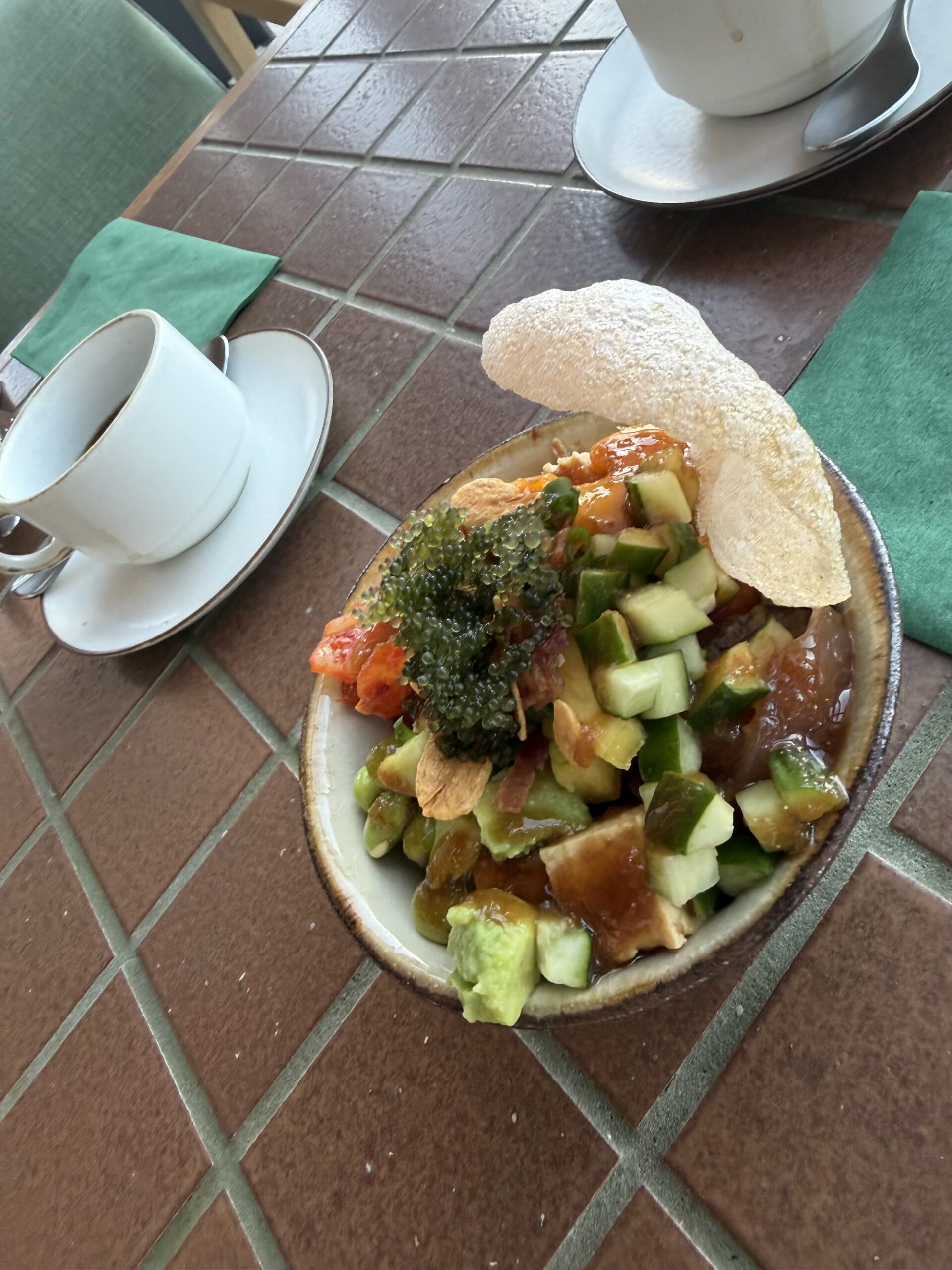 THE MA-SANS BEACH HOUSEの朝食のポキ丼